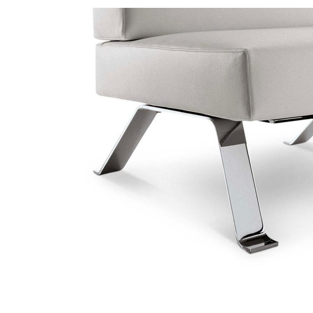 Not Yet Made - Made To Order Ombra Armchair with Steel Frame by Charlotte Perriand For Sale - Image 5 of 12