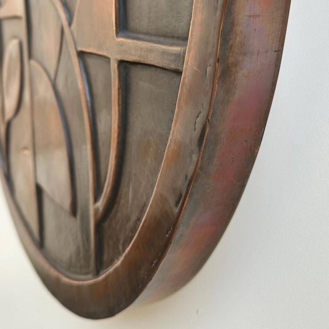 Abstract Geometric Metal Wall Relief Sculpture "Echo of Deco" by Jeremy Maronpot For Sale - Image 10 of 16