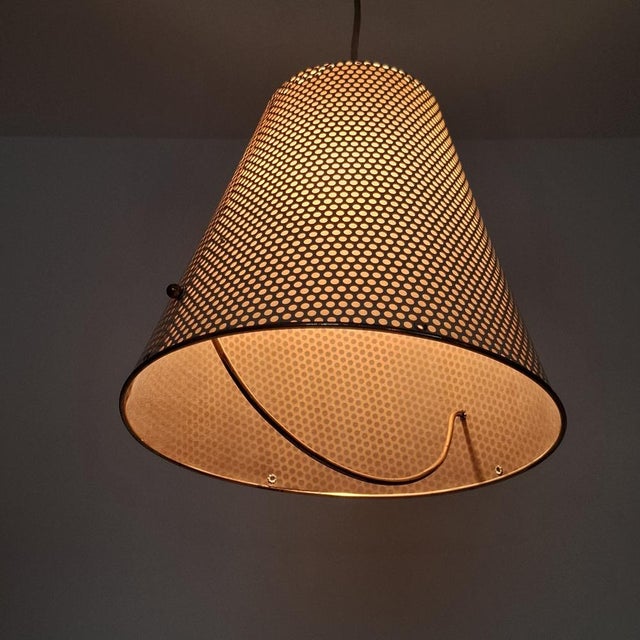 Pendant Lamp in Brass and Perforated Sheet Metal from Erco, 1960s For Sale - Image 6 of 18