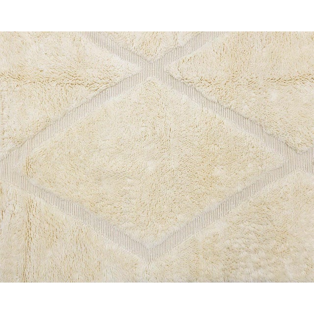 Premium Hand-Knotted Moroccan Wool Rug | 10'5" X 6'11" | One of a Kind For Sale - Image 6 of 7