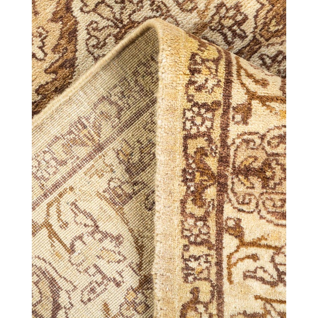 Mogul, One-of-a-Kind Hand-Knotted Area Rug - Yellow, 4' 0" x 6' 2" For Sale In New York - Image 6 of 8