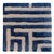 Contemporary Sample Anatolia Maze Rug, Blueberyy Blue, 12x12 For Sale - Image 3 of 4