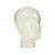 Cool vintage display case, mannequin head, transparent pressed glass with non-slip studs on the skull, 1960s-1970s. Nice...