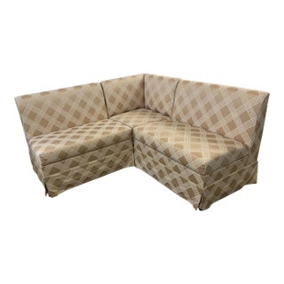 1980s Three Piece Modular Kitchen Banquette With Storage For Sale