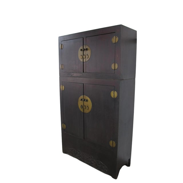 Gigantic 8 Feet Tall Antique Chinese Compound Cabinet For Sale - Image 4 of 13