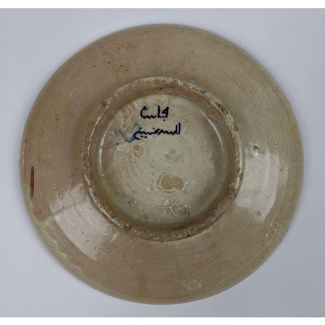 Moroccan Early 19th Century Antique Moroccan Plate For Sale - Image 3 of 5