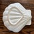 Coastal Vintage White Ceramic Scallop Shell Serving Bowl For Sale - Image 3 of 4