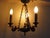 Mid-Century French Empire Style Bronze 3-Branch Swan Chandelier by Lucien Gau, 1970s For Sale - Image 12 of 18