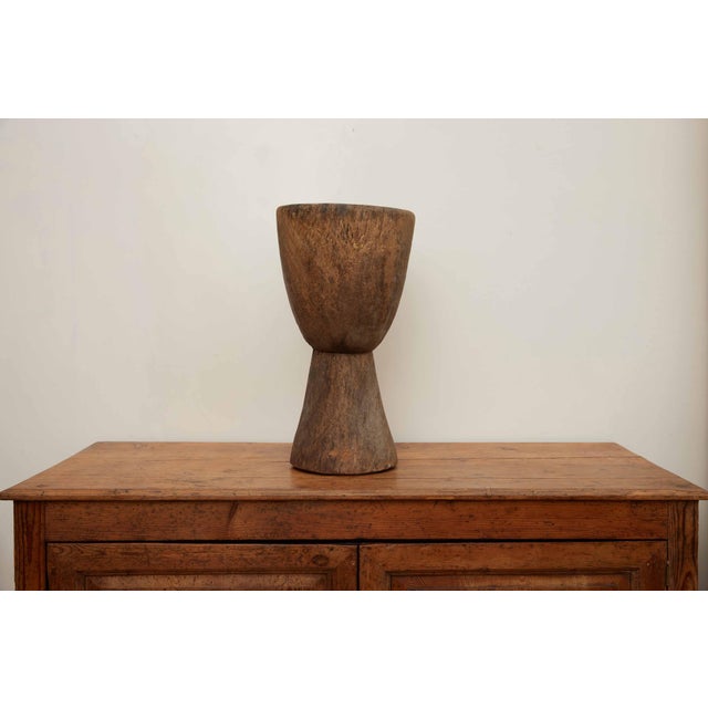 19th Century Large 19th Century European Wood Mortar For Sale - Image 5 of 8