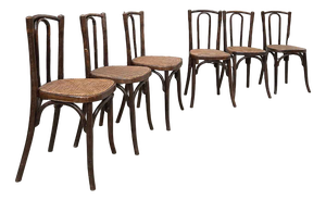 Bistro Chairs from Fischel, Set of 6