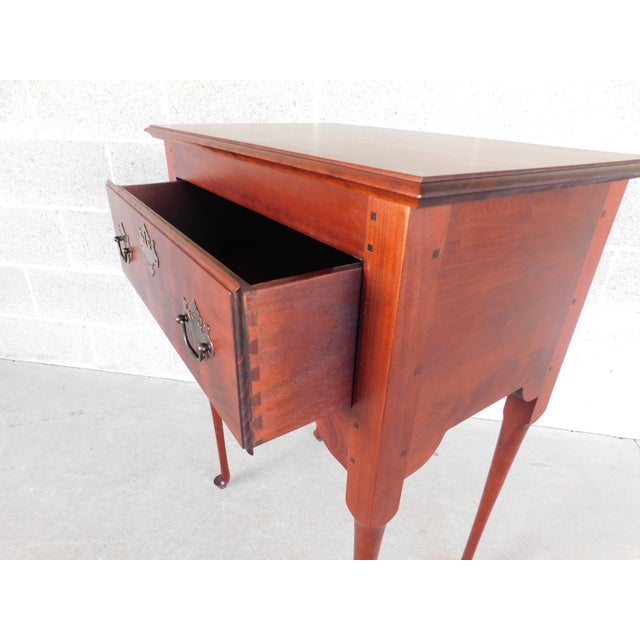 Great Windsor Chair Co Queen Anne Server Accent Table For Sale - Image 9 of 16