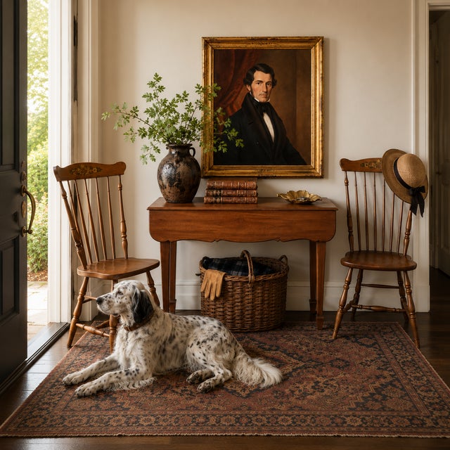 ENTRYWAY COLLECTION -- American Heritage Style This vintage American cherry sofa table by Broyhill blends traditional...