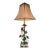Vintage Floral Tole Table Lamp With Marble Base - Hollywood Regency, Cottagecore, Italian Style For Sale