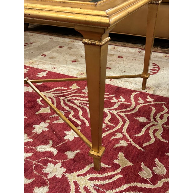 Hickory Chair French Hollywood Regency Gold Rectangular Bristol Coffee Table For Sale - Image 11 of 12