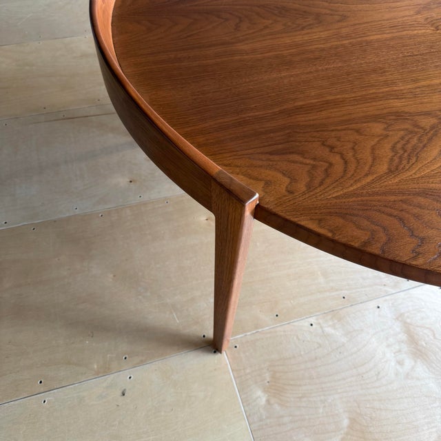 Mid-Century Modern Jens Risom Restored Walnut Coffee Table For Sale - Image 9 of 11