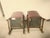 Vintage Georgian Style Burgundy Leather Gainsborough Armchairs Tufted Chesterfield For Sale - Image 12 of 13