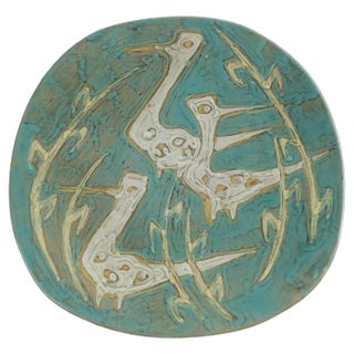 Vintage Livia Gorka Wall Plate, 1950s For Sale