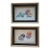 Vintage Fruit Still-Life Art in Black and Gold Wood Frames — A Pair For Sale