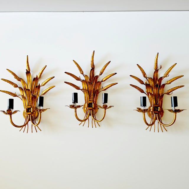 Wall Lamps in the style of Hans Kögl, Coco Chanel, France, 1970s, Set of 3 For Sale - Image 14 of 15