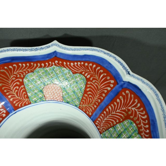 White Antique Japanese Porcelain Vase For Sale - Image 8 of 18