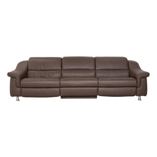 Three-Seater Sofa in Leather from Himolla For Sale