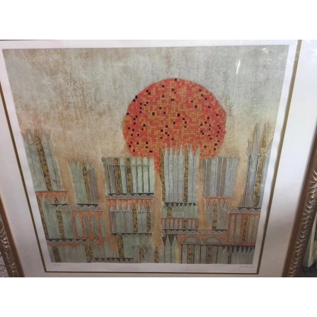 Signed Limited Edition Serigraph by Giovanni Franko, 43 of 100, Excellent condition, Overall size is 36"x 36" x 2" deep....