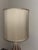 Wood 1960s Mid-Century Modern Ceramic Teardrop Cage Lamps on Walnut Bases - a Pair For Sale - Image 7 of 10