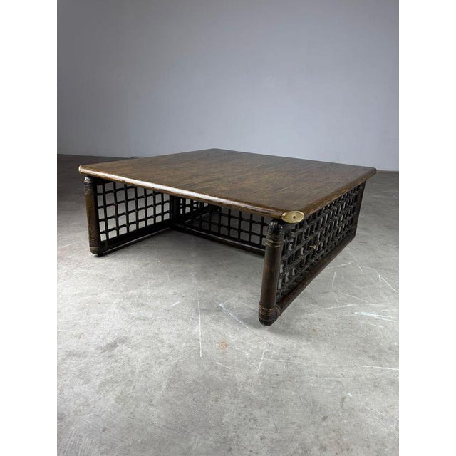 Copper Vintage Bamboo Coffee Table by Tobia Scarpa for B&B Italia, 1970s For Sale - Image 8 of 12