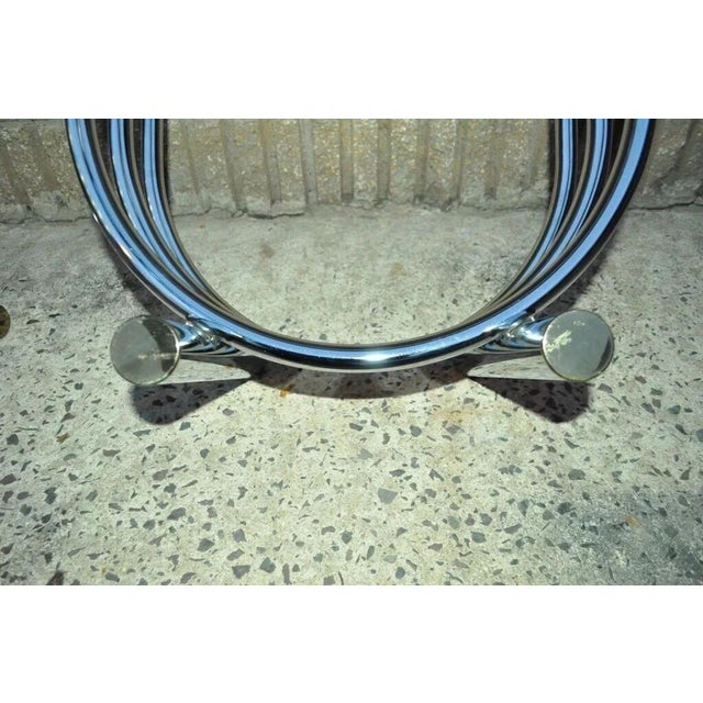 Metal Vintage Mid Century Modern Romeo Rega Style Chrome Arch Side End Tables - A Pair For Sale - Image 7 of 12