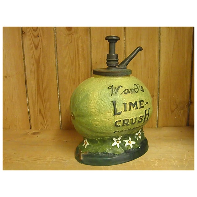 Early 20th Century Rare 1910-20s Wards Lime Crush Syrup Dispenser For Sale - Image 5 of 18