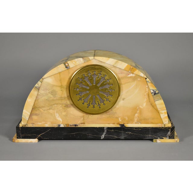 French Art Deco Clock and Garniture Set, 1920s, Set of 3 For Sale - Image 9 of 16