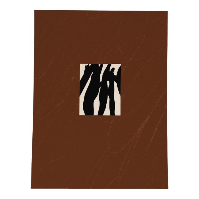 Contemporary Abstract Brown Giclee Print For Sale