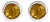 .925 Sterling Silver 6MM Bezel Set Created Yellow Citrine Solitaire Stud Earrings For Sale