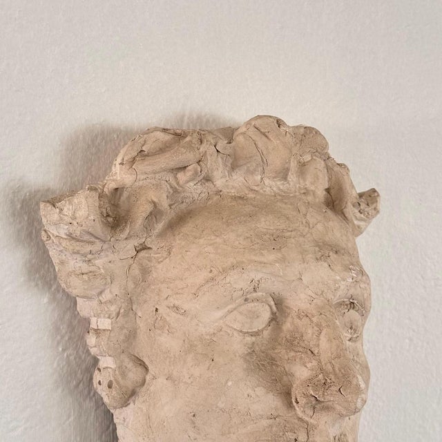 Decorative Roman Gypsum Face, 1970s For Sale - Image 12 of 17