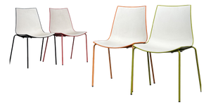 Italian 3D Colour Chairs from Pedrali, Set of 4