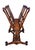 This striking piece of antique furniture is an adjustable folio stand—also known as a Canterbury, a print stand, or a...