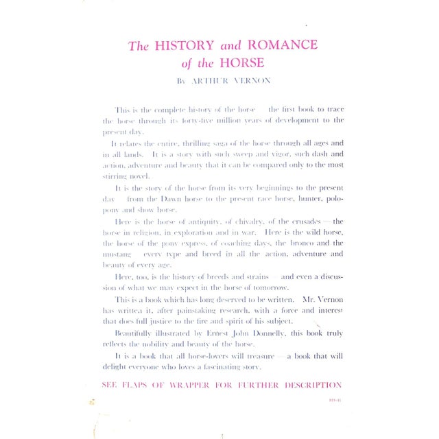 "The History and Romance of the Horse" 1941 Vernon, Arthur For Sale - Image 4 of 15