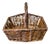 Antique French Wicker Flower and Fruit Basket, 1900 For Sale
