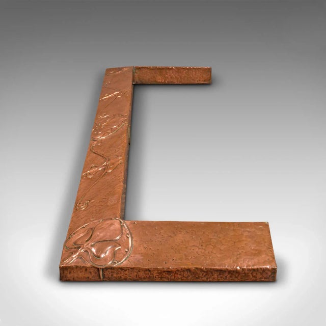 Late 19th Century 1900's Antique Decorative Copper Fire Kerb, English For Sale - Image 5 of 11