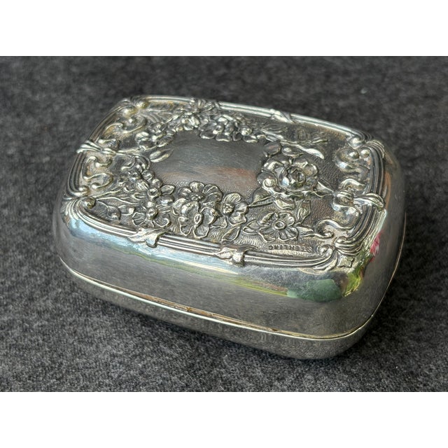 Traditional Antique Sterling Silver Repousse For Sale - Image 3 of 18