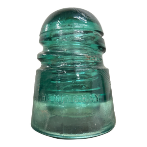 Antique Hemingray Teal Glass Insulator