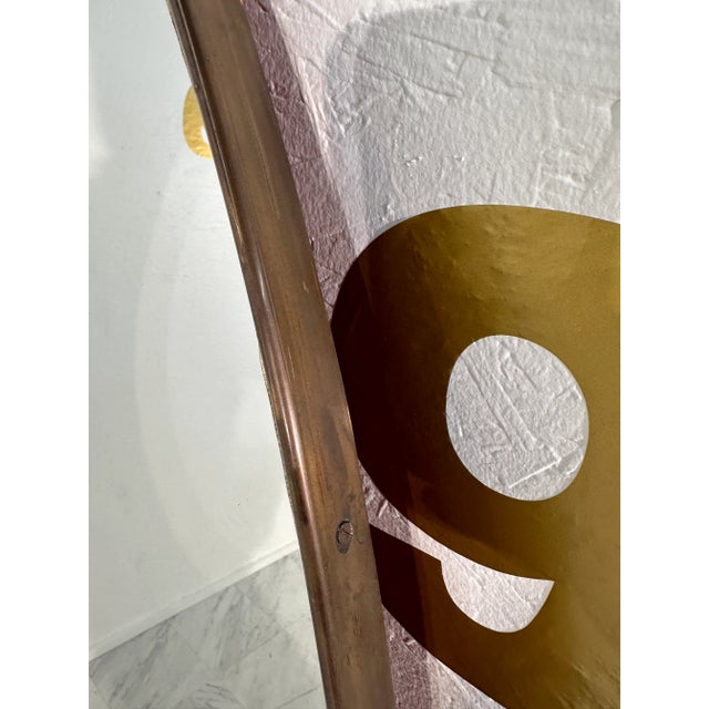 Mid-Century Modern Vintage Italian Oval Wall Mirror 1960s For Sale - Image 3 of 9