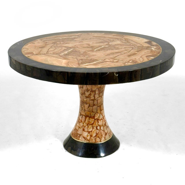 Muller of Mexico Onyx Pedestal Dining Table/Center Table For Sale In Chicago - Image 6 of 10