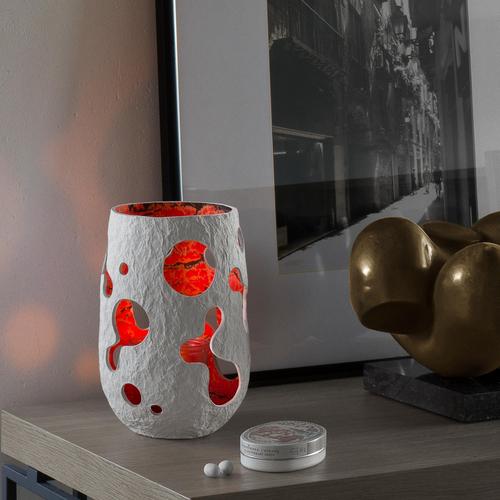 White Candle Lantern by Donatas Zukauskas For Sale - Image 6 of 10