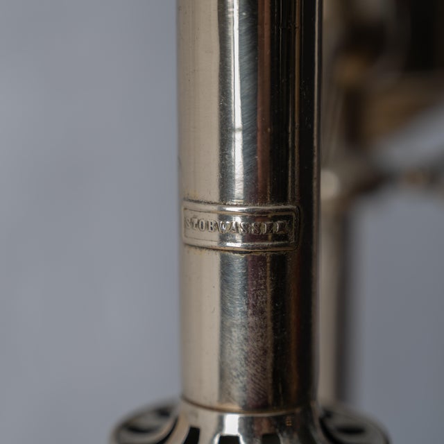 Late 19th Century Stobwasser Nickel Plated Student Lamp For Sale - Image 5 of 8
