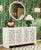 2020s Matthew Izzo Home Cadence White Metal Round Wall Mirror For Sale - Image 5 of 5