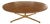 Highland House Montauk Cerused Oak and Brass Cocktail Table For Sale