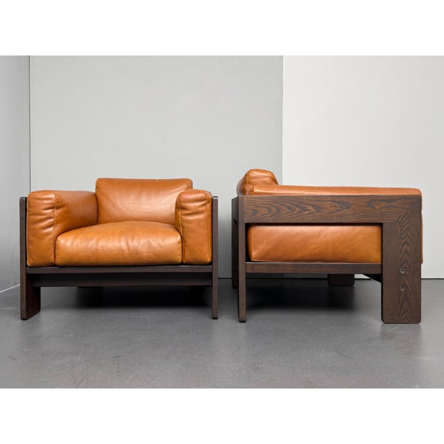 2000 - 2009 Bastiano Lounge Chair in Ash and Cognac Leather by Afra & Tobia Scarpa, Italy, 2000 For Sale - Image 5 of 12