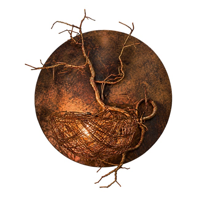 Nest Wall Sconce by Frankie Cesare For Sale