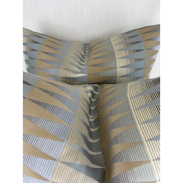 Transitional Osborne &Little “Joplin” in Ragtime 22” Pillows-A Pair For Sale - Image 3 of 6